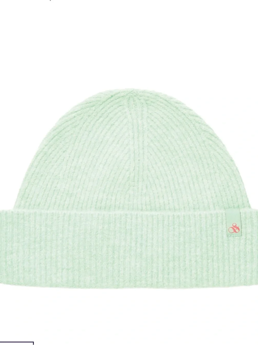 Scotch & Soda Mint Green Ribbed Cuff Beanie